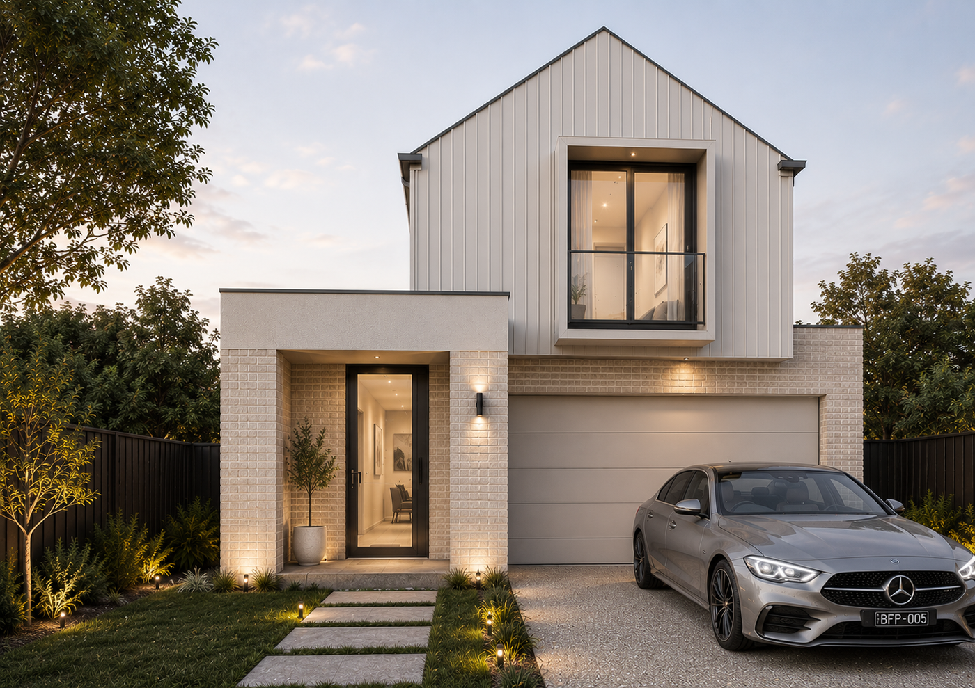 The Bentleigh double storey facade