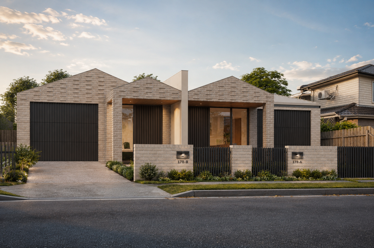 The Carlton duplex facade