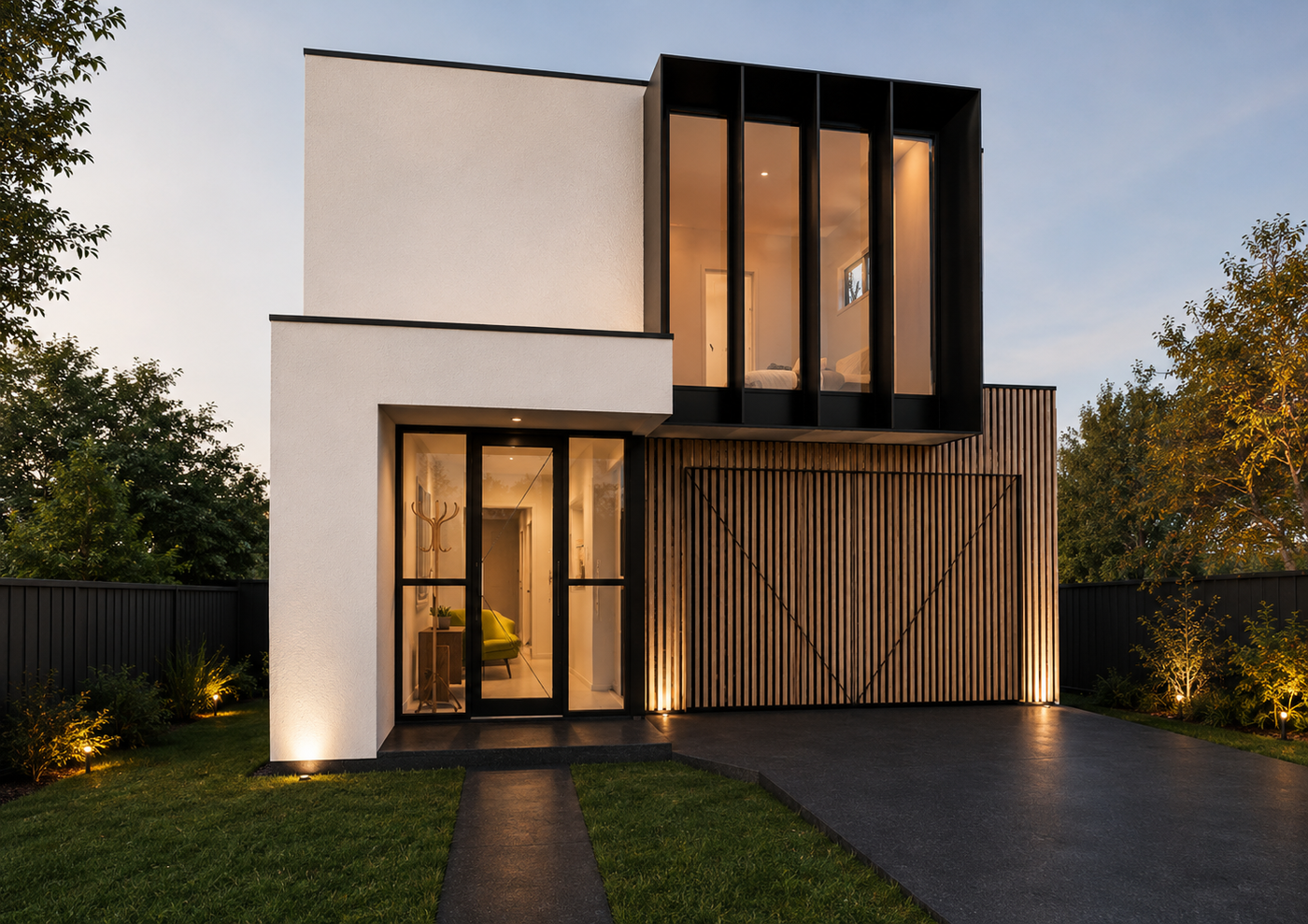 The Coburg double storey facade