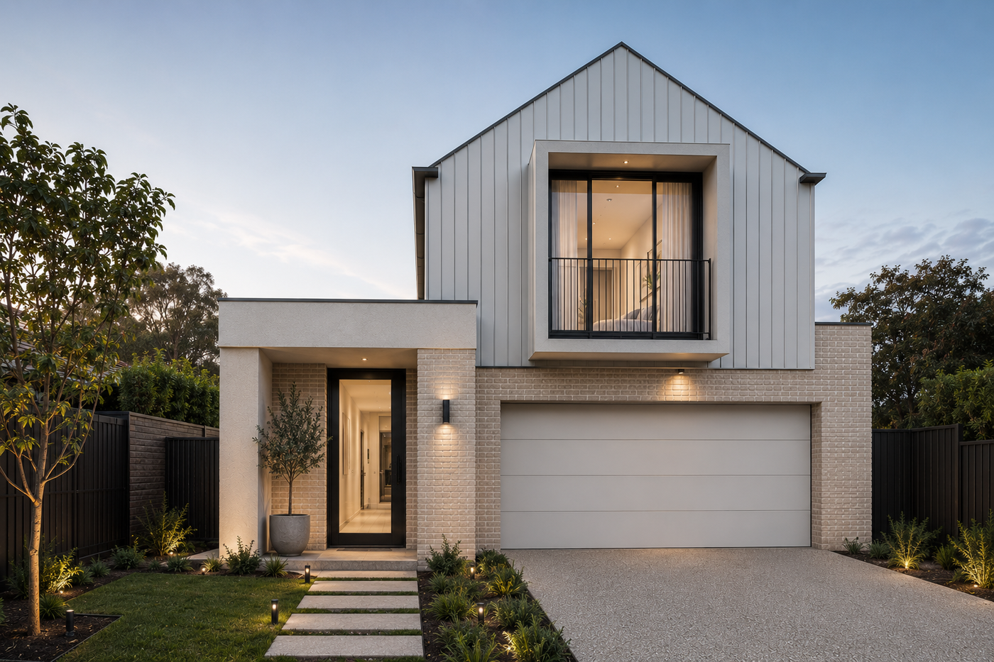 The Moonee double storey facade