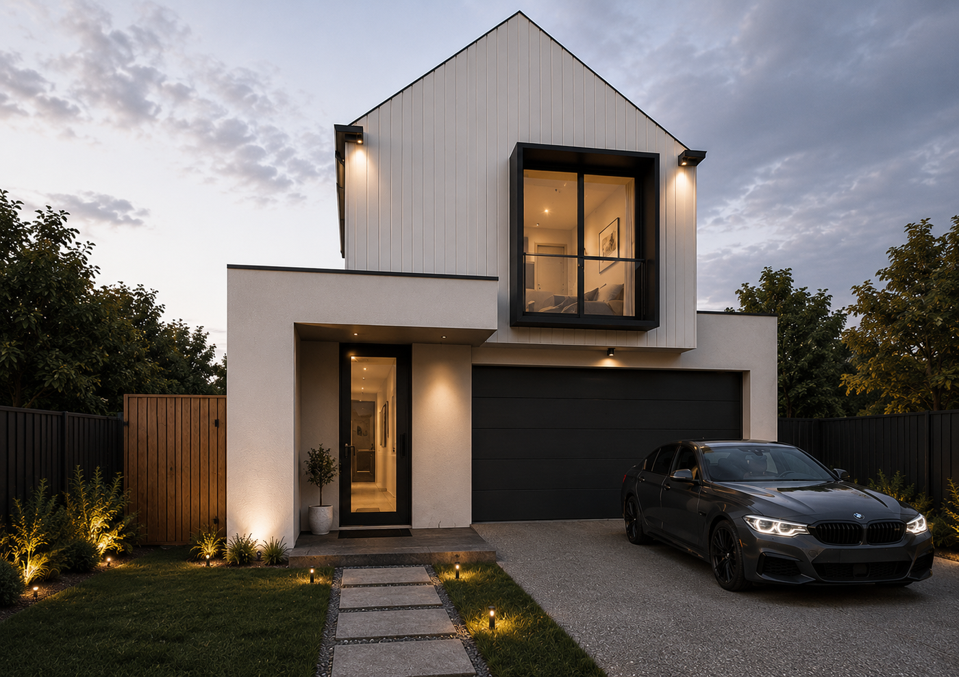 The Preston double storey facade