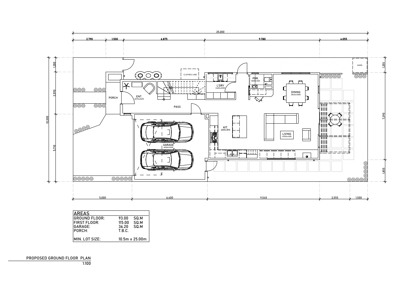 The Bentleigh double storey floor plan