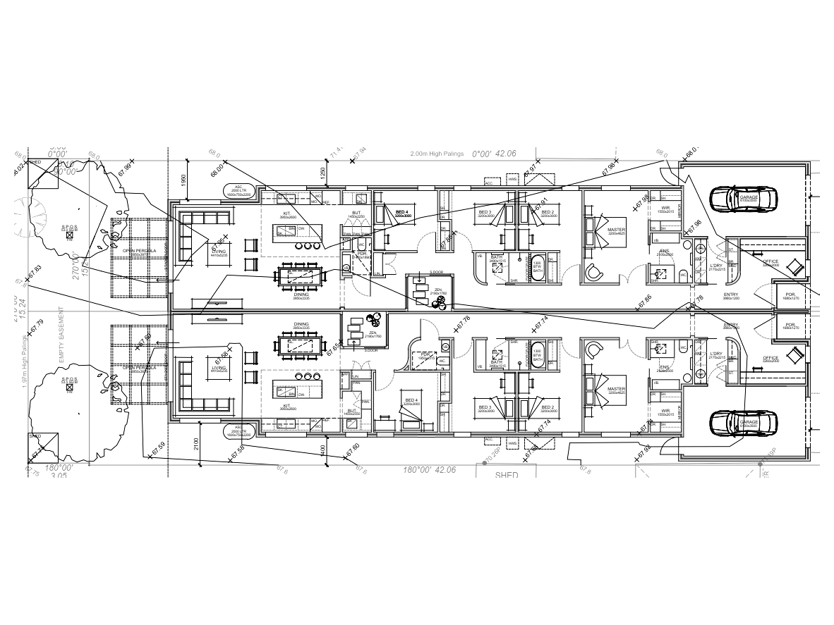 The Brighton duplex floor plan