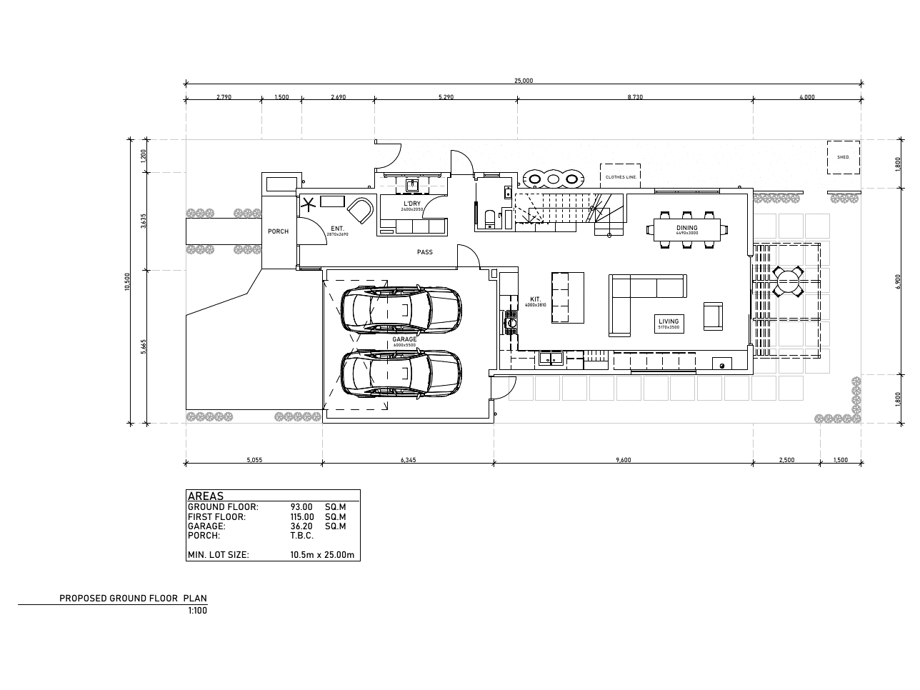 The Coburg double storey floor plan