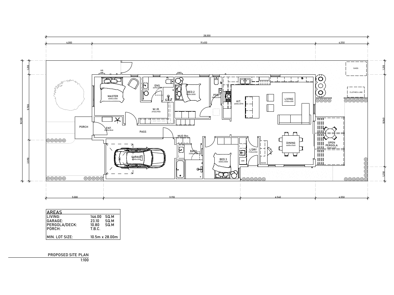 The Fairfield single storey floor plan