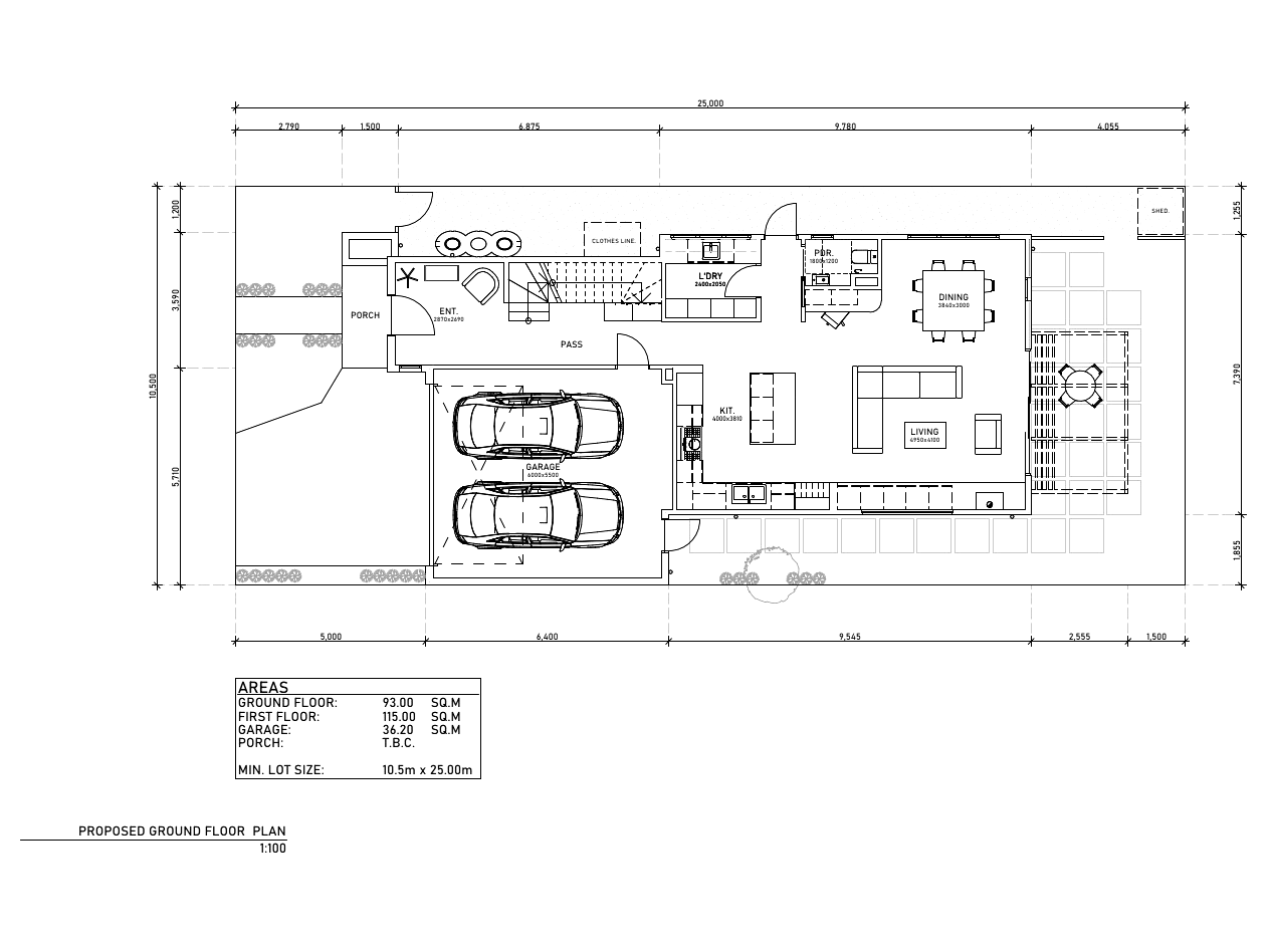 The Moonee double storey floor plan