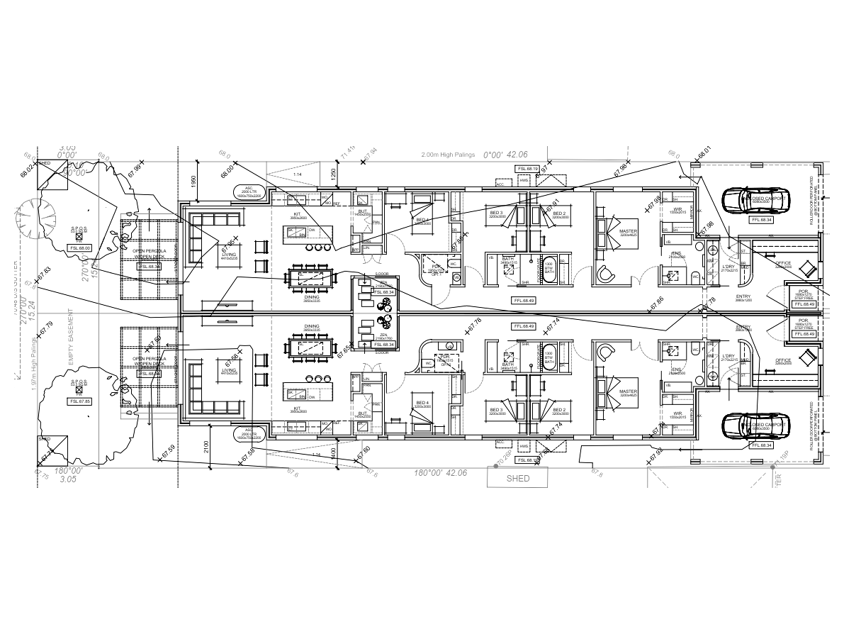 The Reza duplex floor plan